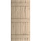 Ekena Millwork Rustic Four Board Joined Board-n-Batten Hand Hewn Faux Wood Shutters, 22W x 60H, PR SHUBJS22X60HHPR - alternate 5